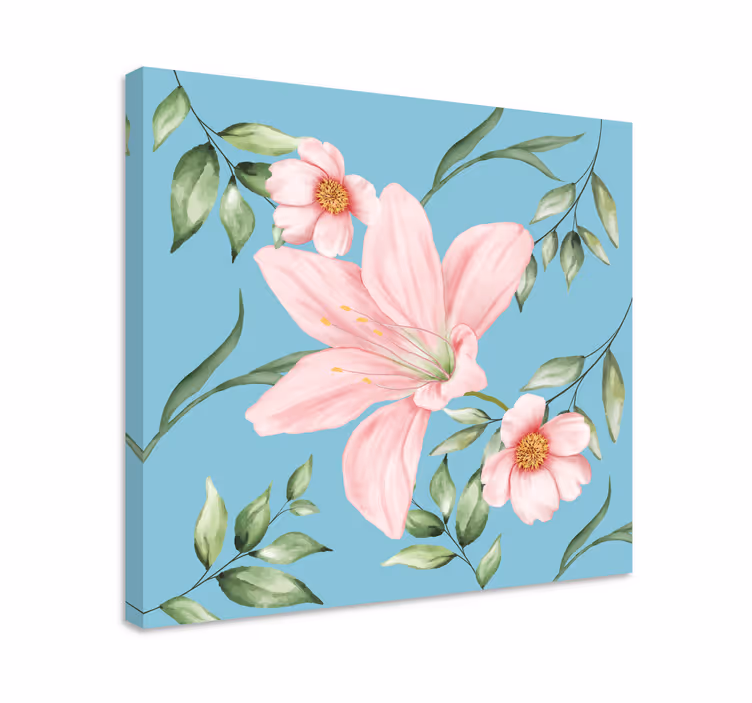Canvas schilderijen bloemen romantisch - TenStickers