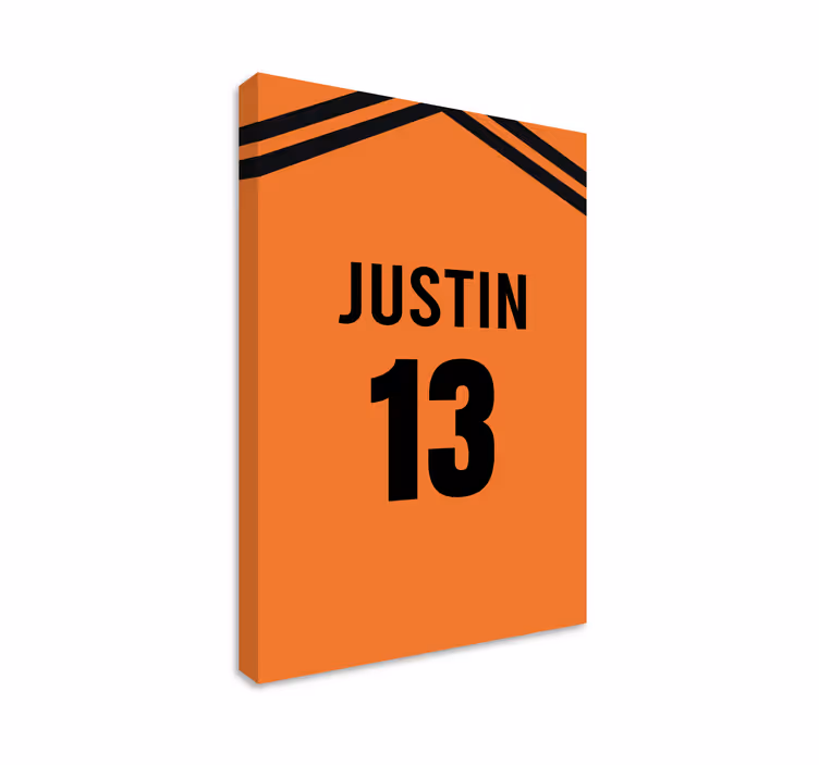 Gepersonaliseerde canvas Nederland voetbalshirt - TenStickers