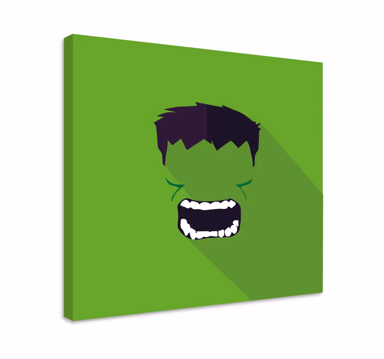 Canvas schilderij superhelden Groene superheld - TenStickers