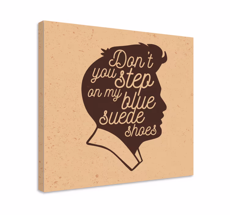 Blue suede shoes canvas Elvis Presley - TenStickers