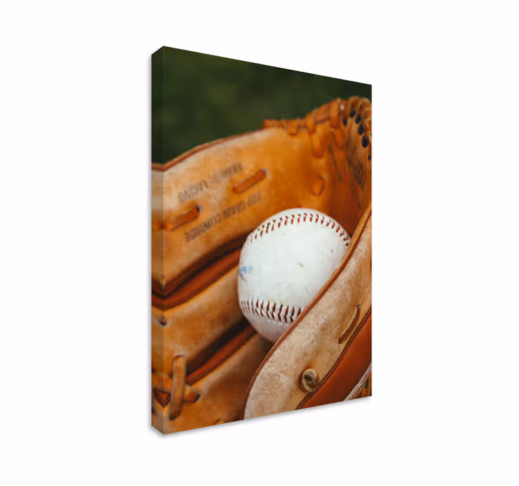 Canvas honkbal handschoen - TenStickers