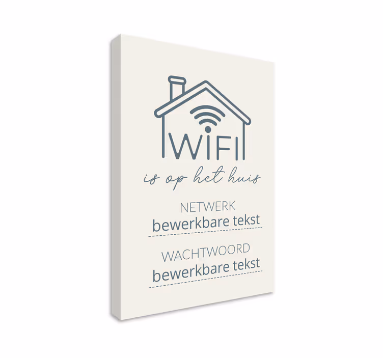 Canvas schilderij met Wifi ontwerp - TenStickers