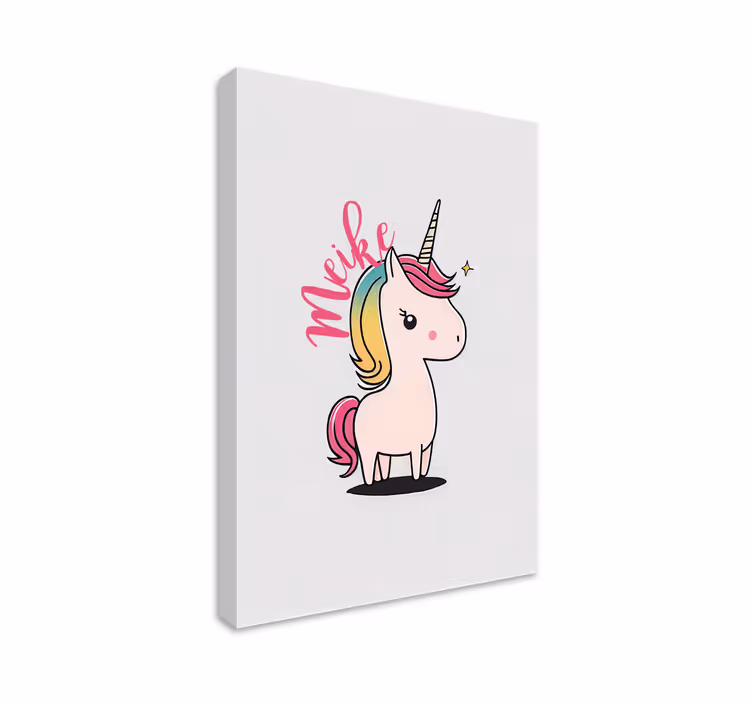 Canvas schilderij baby eenhoorn - TenStickers