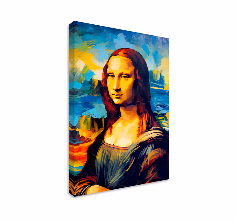 Mona Lisa Canvas schilderij  - TenStickers