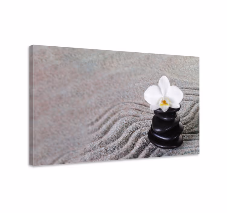 Zen-stenen Canvas schilderij woonkamer - TenStickers