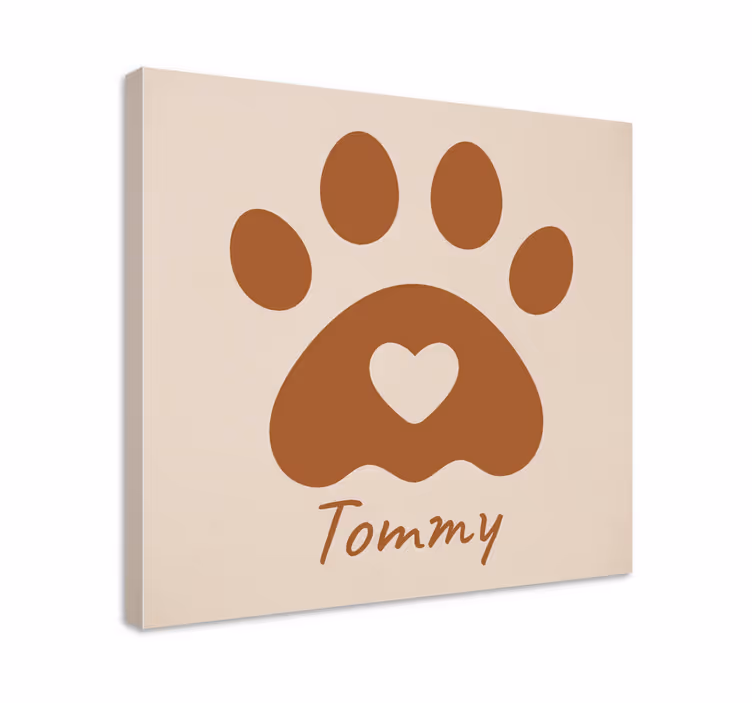 Poot met naam Gepersonaliseerd schilderij - TenStickers