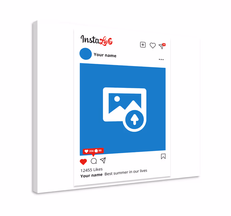 Instagram Gepersonaliseerd canvas schilderij - TenStickers