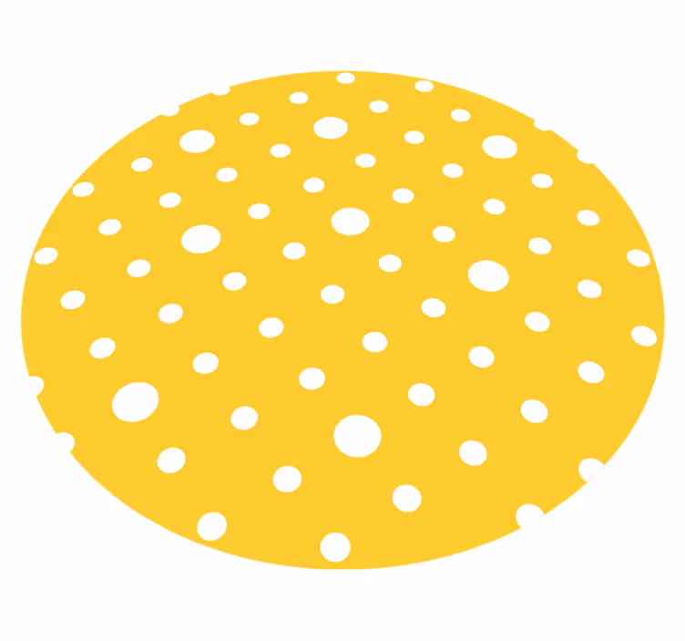 Stip vinyl tapijt geel met grafisch ontwerp - TenStickers