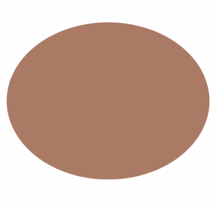 mocha mousse vinyl vloerkleed rond - TenStickers
