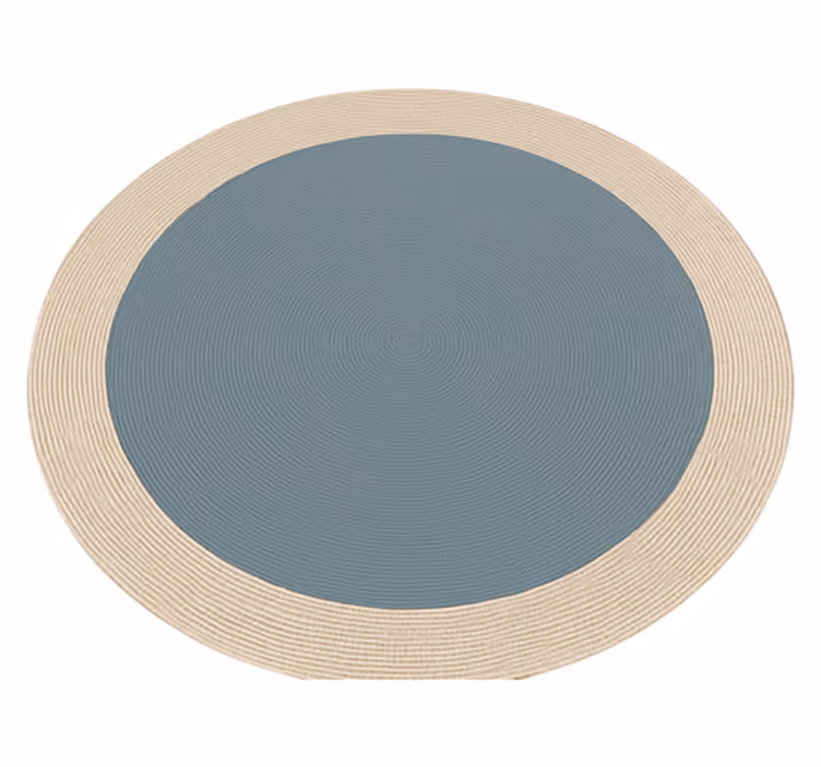Tweekleurig rond ontwerp buitenvinyltapijt - TenStickers