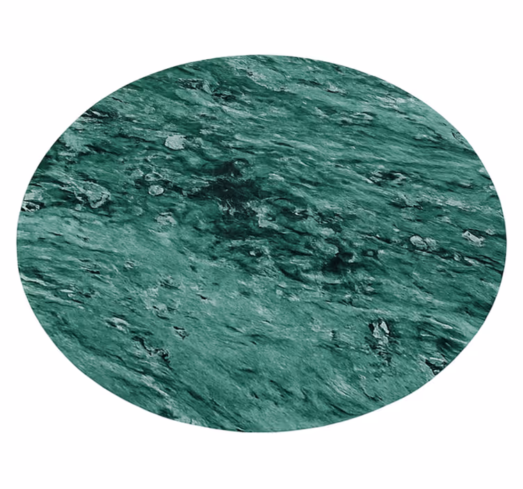 Elegant marmereffect vinyl tapijt groen - TenStickers