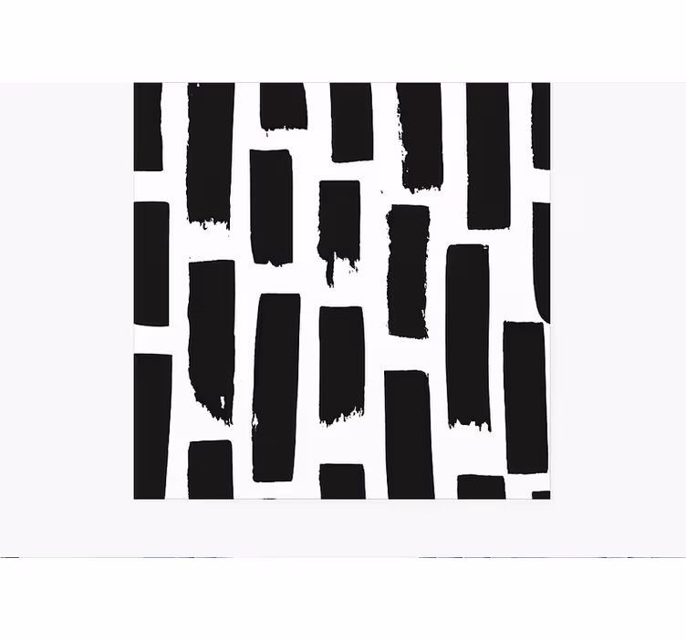 Moderne verfstreken vinyl tapijt vierkant - TenStickers