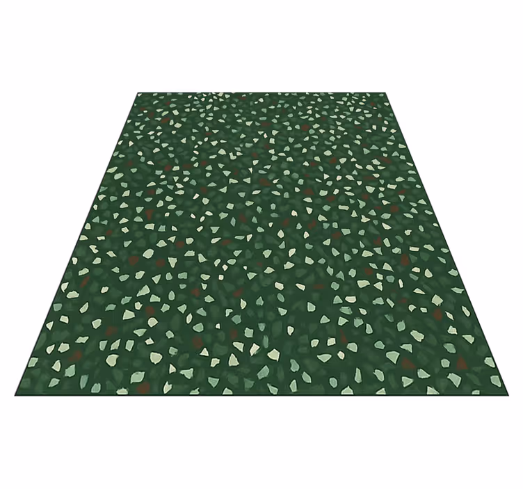 Groene terrazzo buitenvinyltapijt - TenStickers