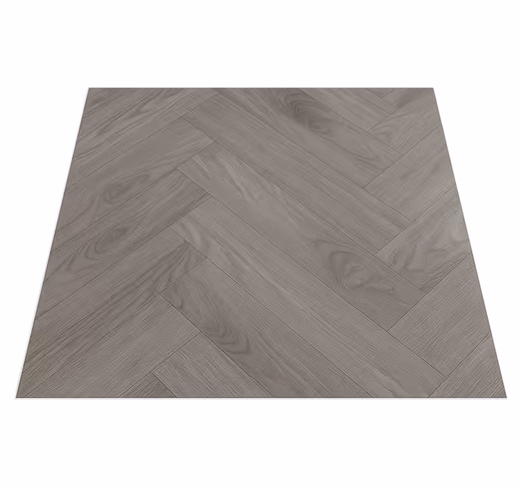 Woodward taupe visgraatpatroon vinyl tapijt woonkamer - TenStickers