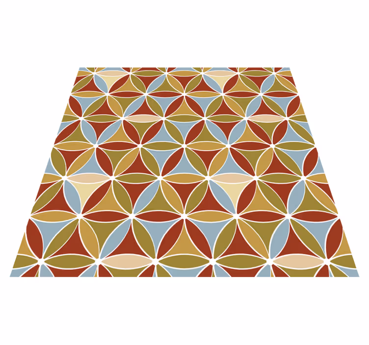 Vinyl tapijt woonkamer vibrant prism patroonmat - TenStickers
