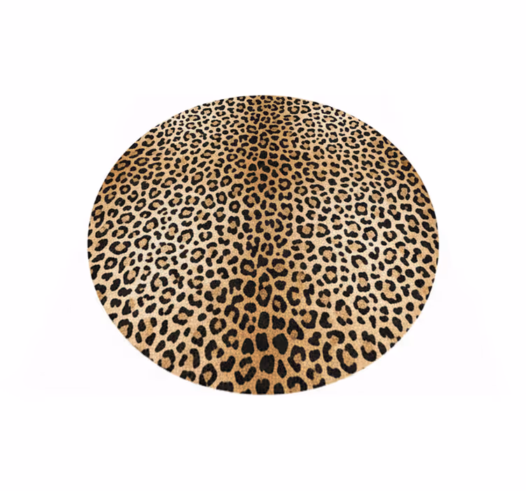 Vinyl tapijt woonkamer panterprint - TenStickers