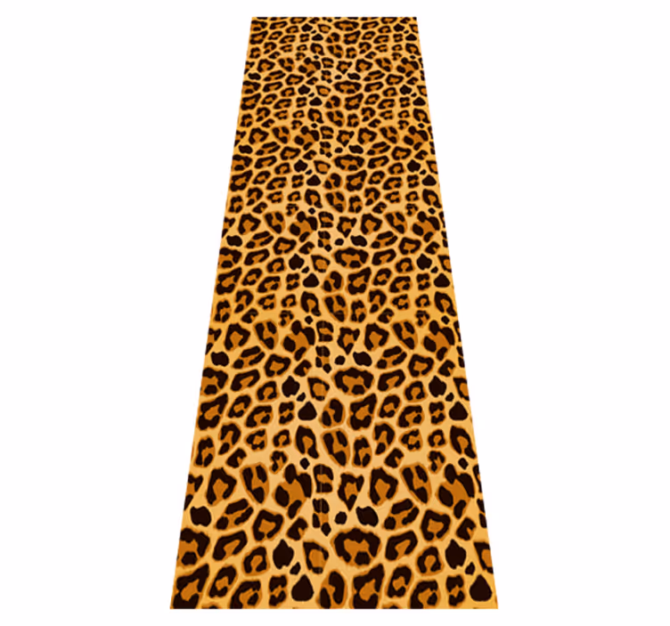 Dieren vinyl tapijt luipaard eenvoudige print - TenStickers
