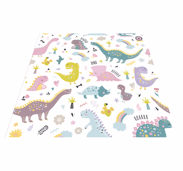 Dieren vinyl tapijt dinosaur kallax - TenStickers
