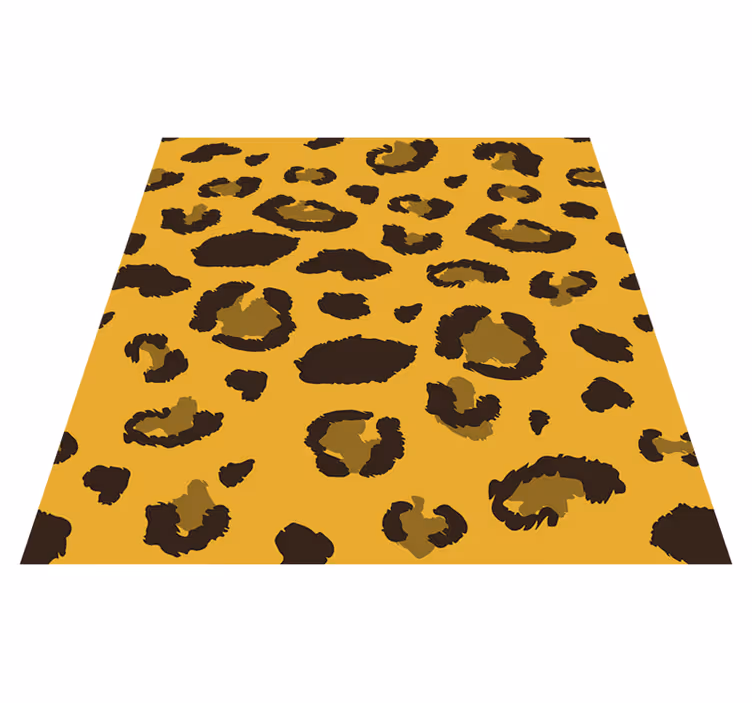Dieren vinyl tapijt met luipaardprint - TenStickers