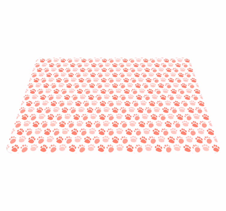 Dieren vinyl tapijt hondenpootafdrukken - TenStickers