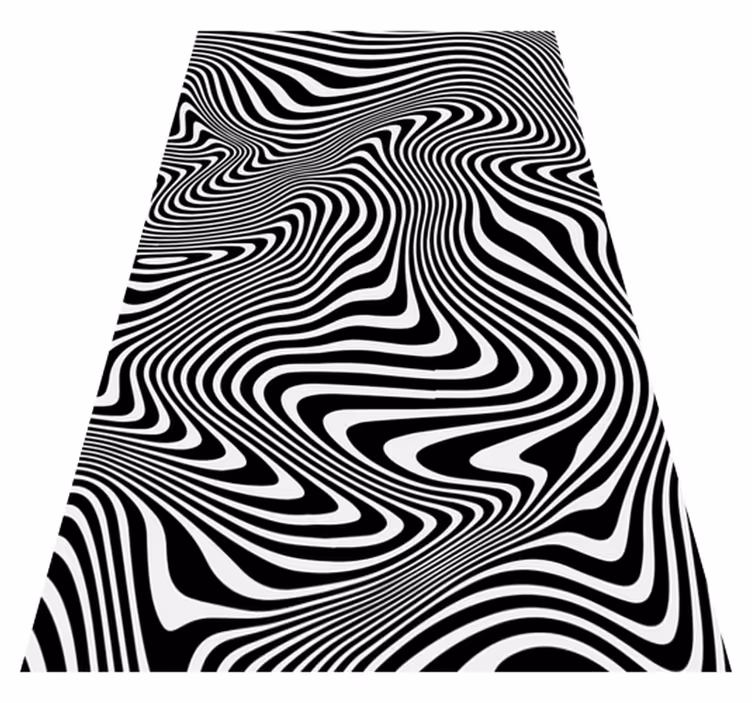 Dieren vinyl tapijt zebra 3d effect - TenStickers