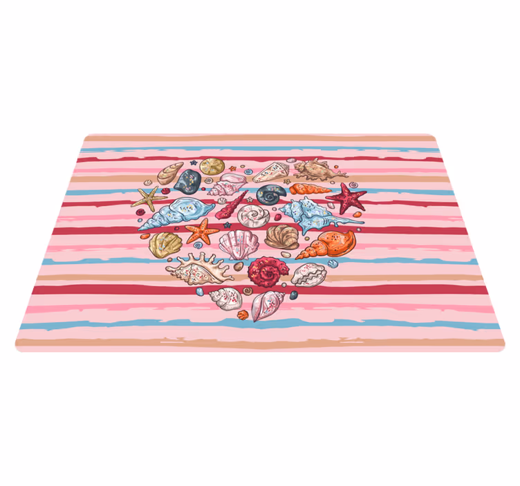 Dieren vinyl tapijt zee liefde - TenStickers