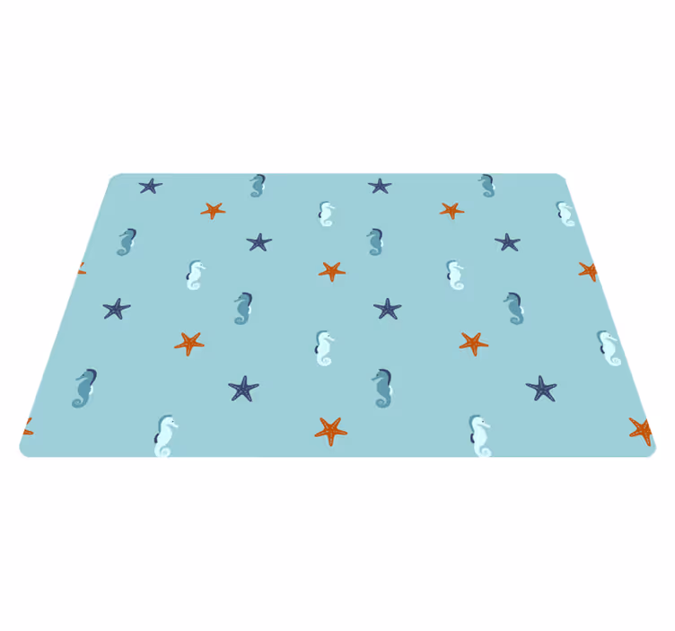 Dieren vinyl tapijt in maritieme stijl - TenStickers