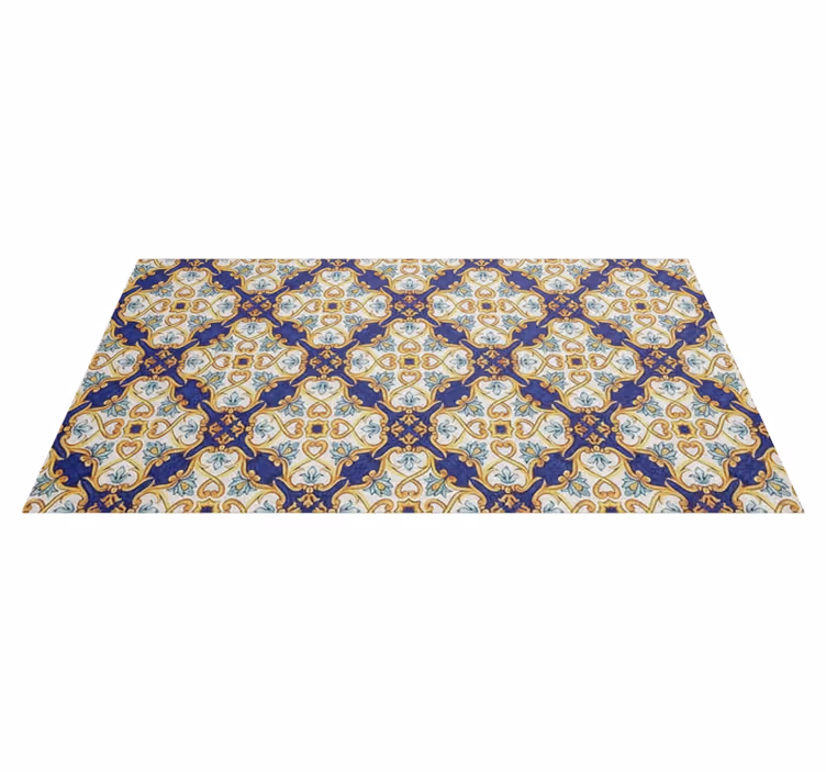 Vinyl vloerkleed keuken regal mediterraan - TenStickers