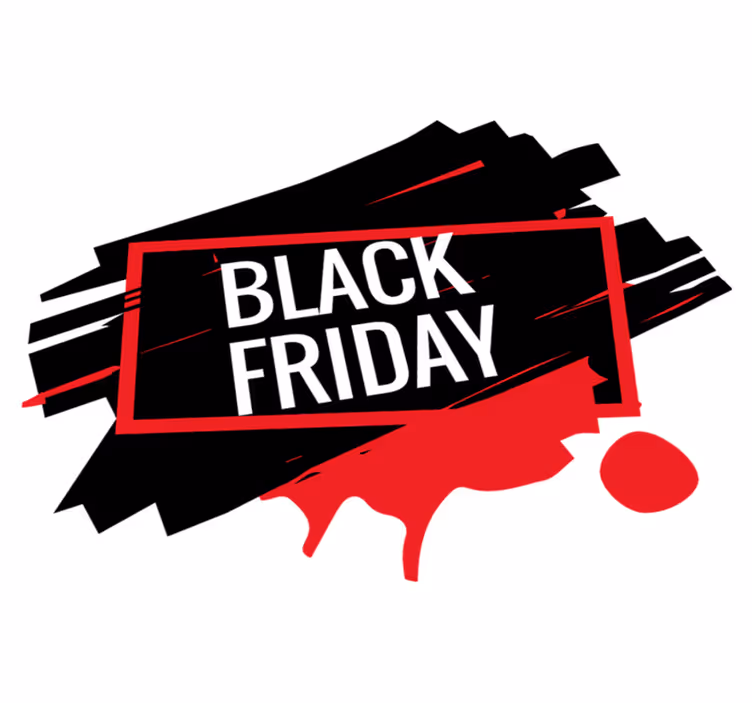 Black friday vinyl tapijt moderne sticker - TenStickers