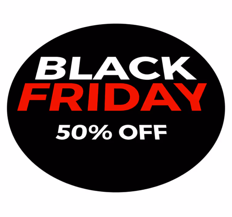 Black friday vinyl tapijt 50% korting - TenStickers