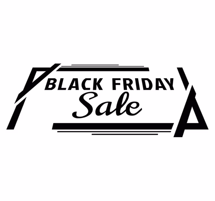 Black friday vinyl tapijt aanbieding in box - TenStickers
