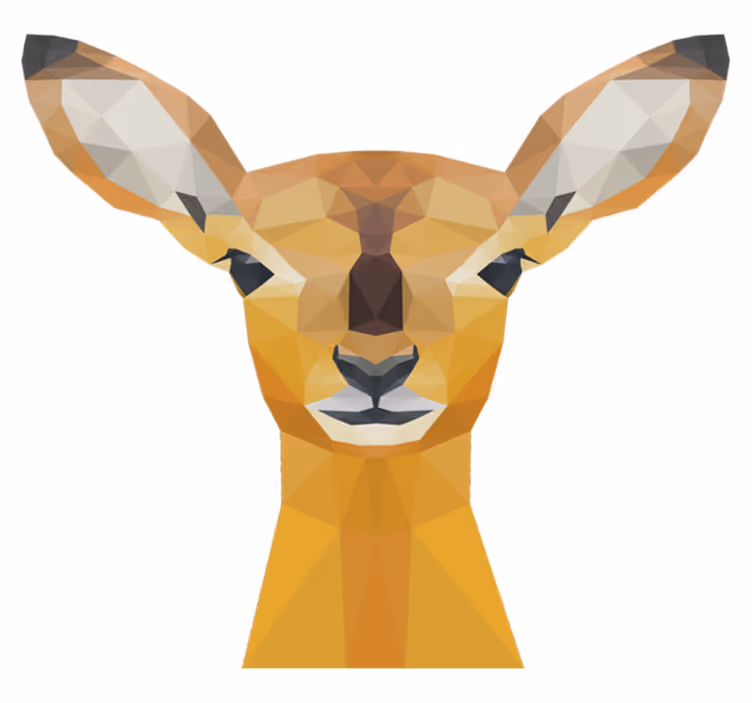 Dieren vinyl tapijt hert - TenStickers