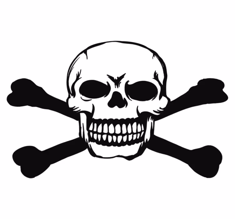 Vinyl tapijt halloween schedel voor auto - TenStickers