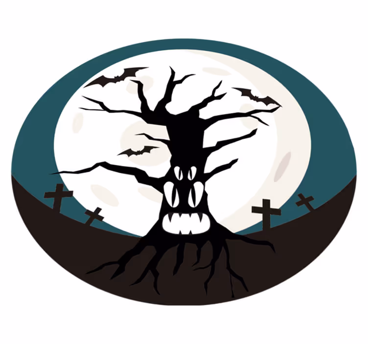 Vinyl tapijt halloween griezelige sfeer - TenStickers