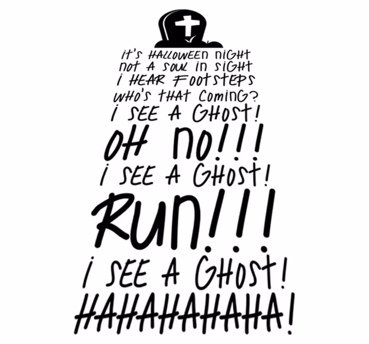 Vinyl tapijt halloween populaire song - TenStickers