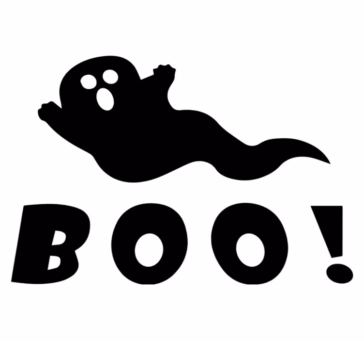 Vinyl tapijt halloween spookachtige boo display - TenStickers