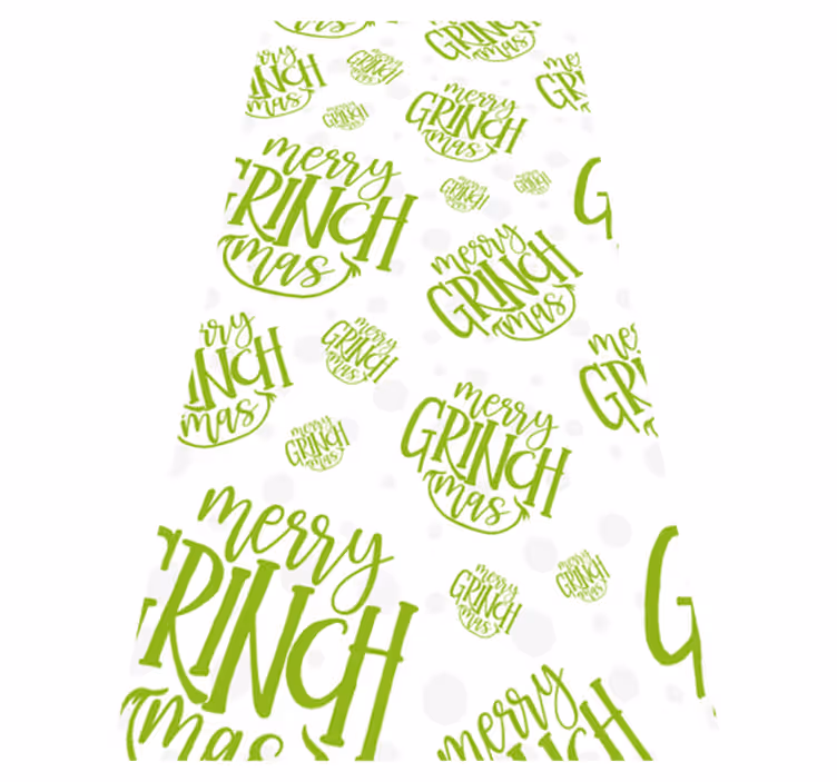 Vinyl tapijt kerstmis originele merry grinchmas design - TenStickers