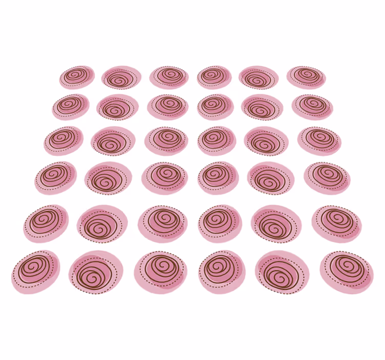 Vinyl tapijt bloemen en planten roze bloemmotief - TenStickers