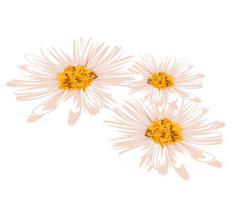 Vinyl tapijt bloemen en planten charmante bloemenarrangement - TenStickers