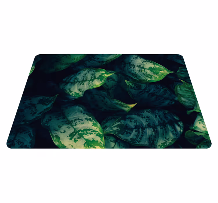 Vinyl tapijt bloemen en planten maranta bladeren - TenStickers