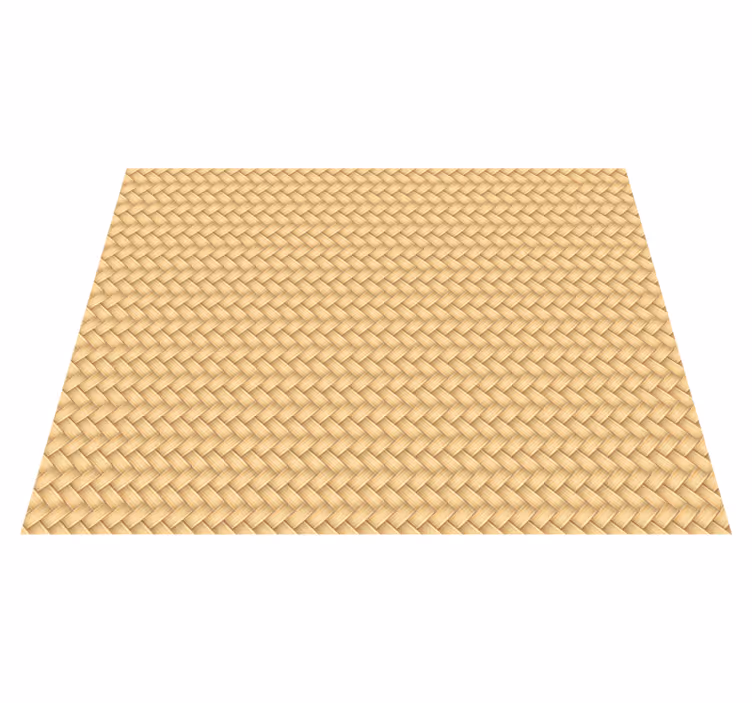 Vinyl tapijt eetkamer wicker - TenStickers