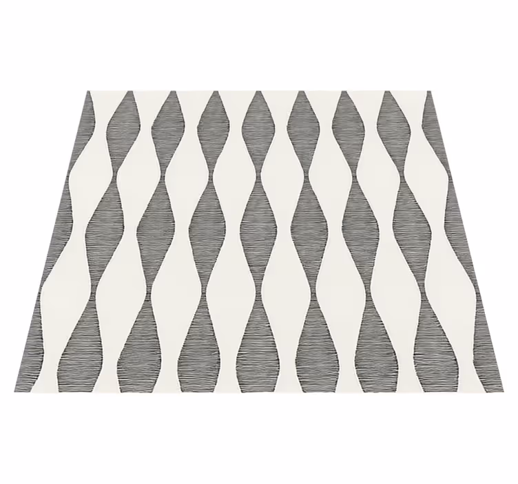 Vinyl vloerkleed keuken rabaul ikaat beige motief - TenStickers