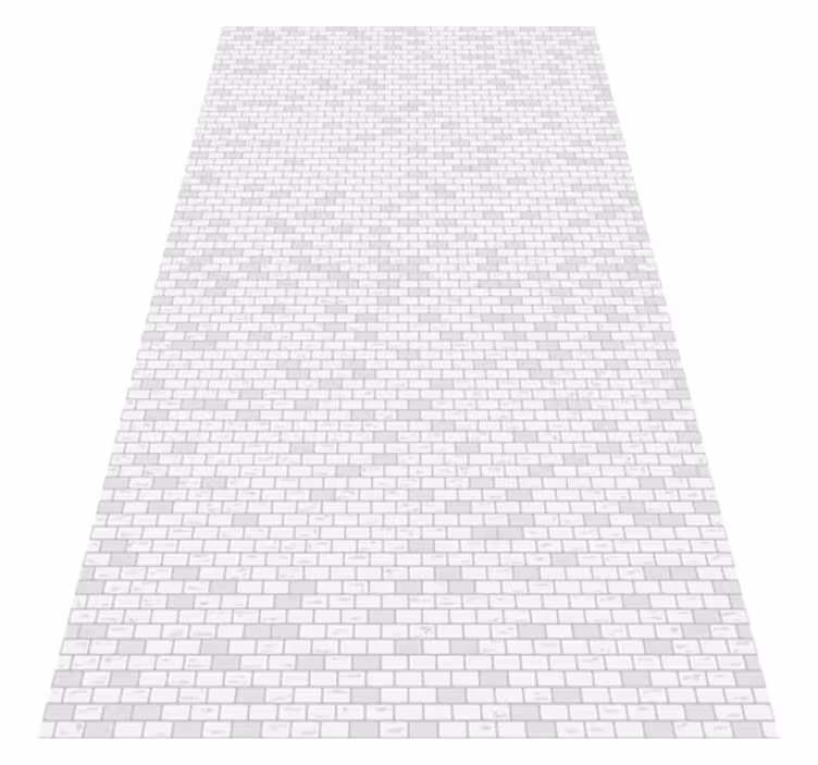 Vinyl vloerkleed keuken elegant baksteenpatroon - TenStickers