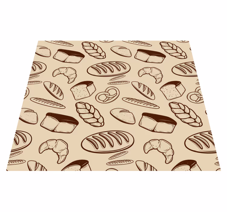Vinyl vloerkleed keuken bakery naadloos - TenStickers