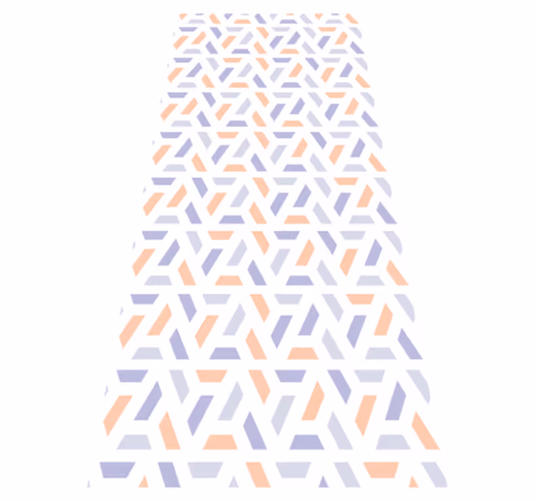 Vinyl vloerkleed keuken in nordic stijl geometrische lijnen - TenStickers