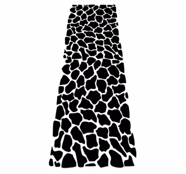 Vinyl vloerkleed badkamer giraffe print - TenStickers