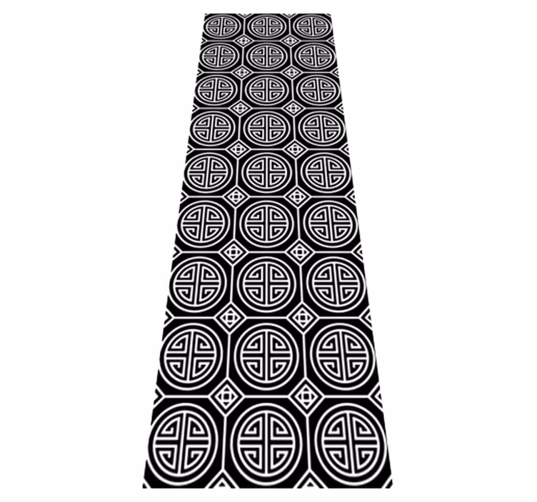 Vinyl vloerkleed badkamer minimalisme japanse stijl - TenStickers