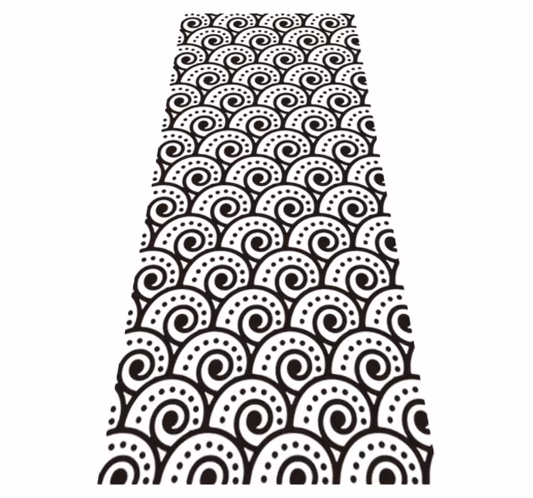 Vinyl vloerkleed badkamer tsunami effect - TenStickers