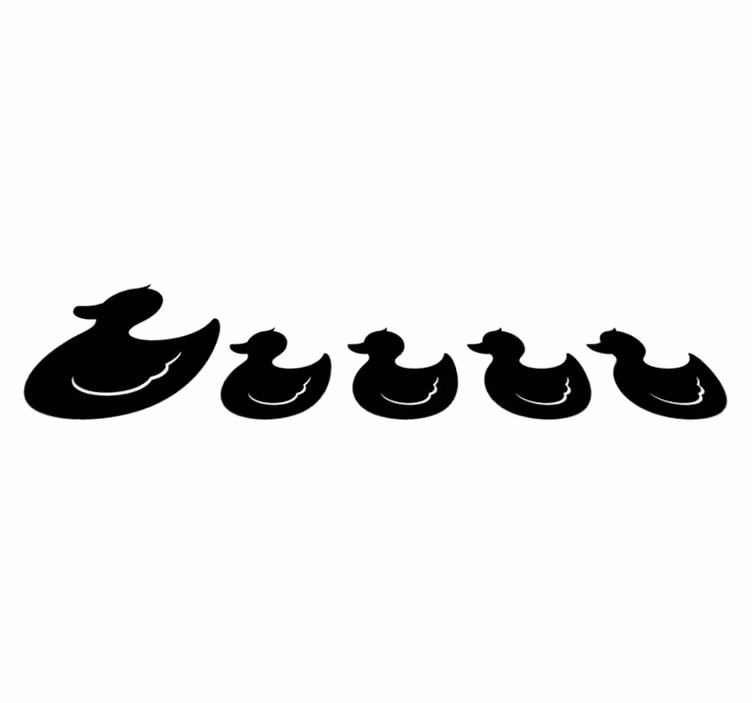 Vinyl vloerkleed badkamer gummy duck - TenStickers