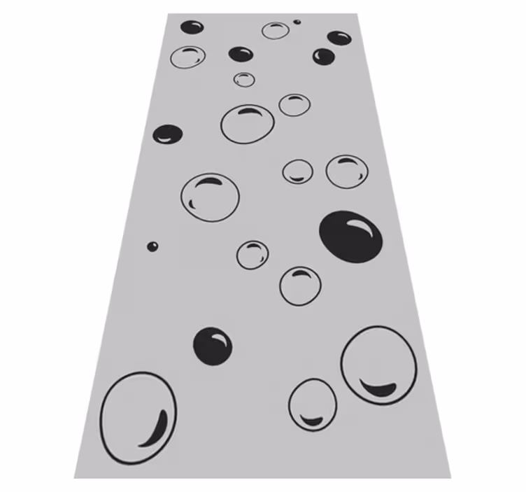 Vinyl vloerkleed badkamer bubbles douche - TenStickers